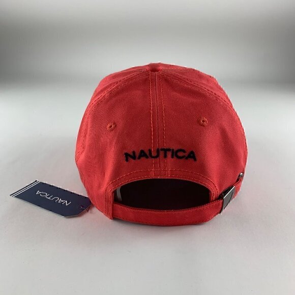 Nautica Mens Salmon Colored Relaxed Fit Adjustable Hat New - Picture 3 of 5